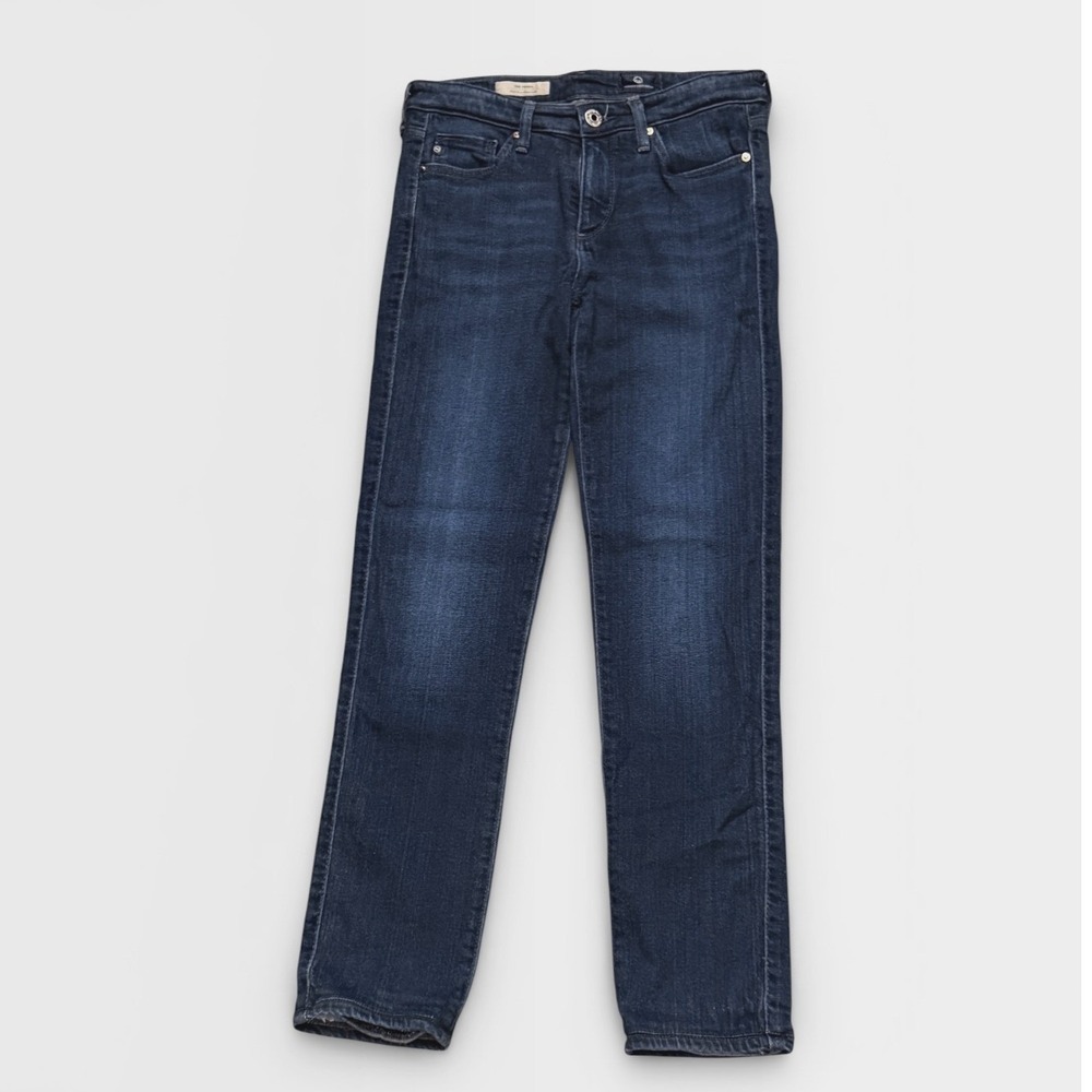 AG Adriano Goldschmied The Prima Mid-Rise Cigarette Jeans Dark Wash 25R Stretch